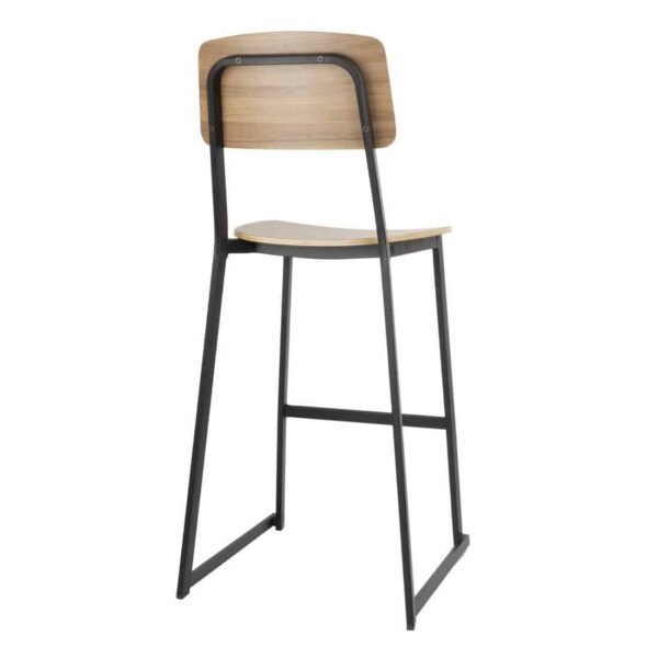Bolero Beaufort Wooden Interior High Stools (Pack of 2) - Image 5