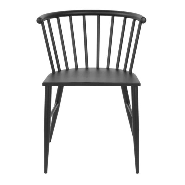 Bolero Harrowdene Black Spindle Chairs (Pack of 2) - Image 3