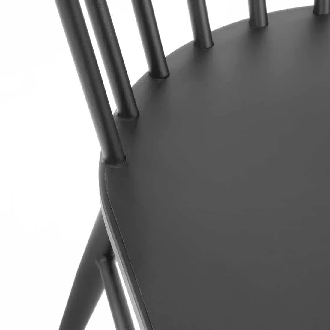 Bolero Harrowdene Black Spindle Chairs (Pack of 2) - Image 4