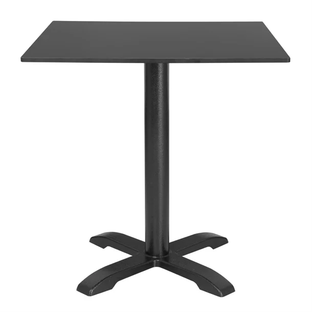 Bolero Matte Black Square Outdoor Table Top 700mm - Image 2
