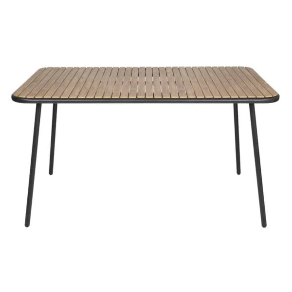 Bolero Santorini Rectangular Table Wood Effect 1400mm - Image 3