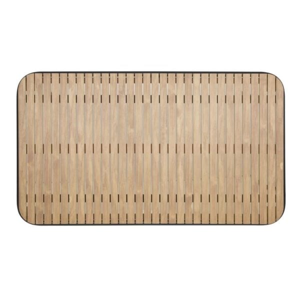 Bolero Santorini Rectangular Table Wood Effect 1400mm - Image 4