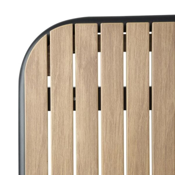 Bolero Santorini Rectangular Table Wood Effect 1400mm - Image 5