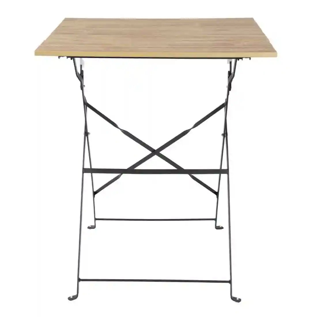 Bolero Perth Pavement Style Square Table Wood Effect - Image 2