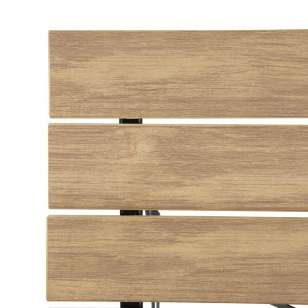 Bolero Perth Pavement Style Square Table Wood Effect - Image 4