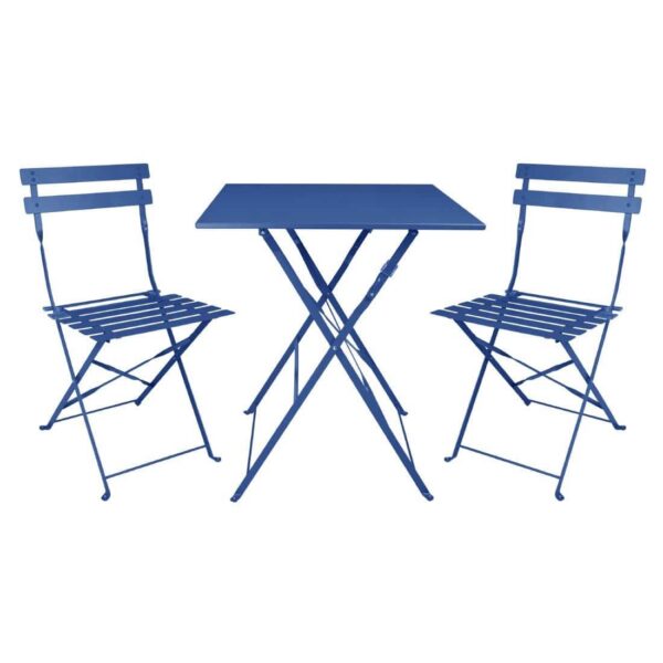 Bolero Perth Pavement Style Square Table Dark Navy - Image 6