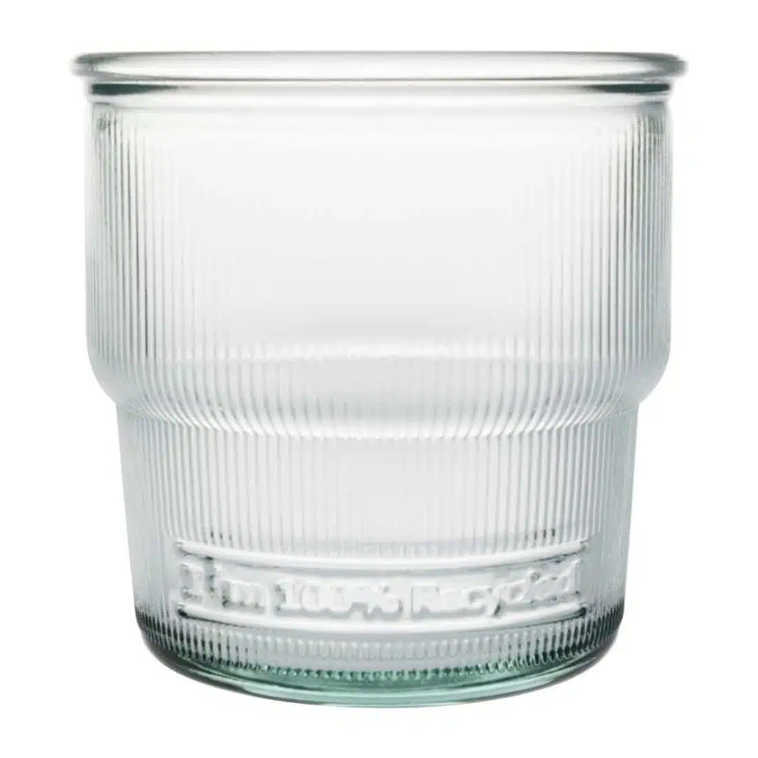 Olympia Recycled Glass Ribbed Stackable Tumblers 300ml (6 pack) - Image 2