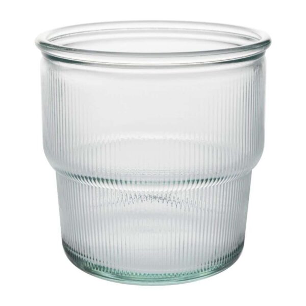 Olympia Recycled Glass Ribbed Stackable Tumblers 300ml (6 pack) - Image 4