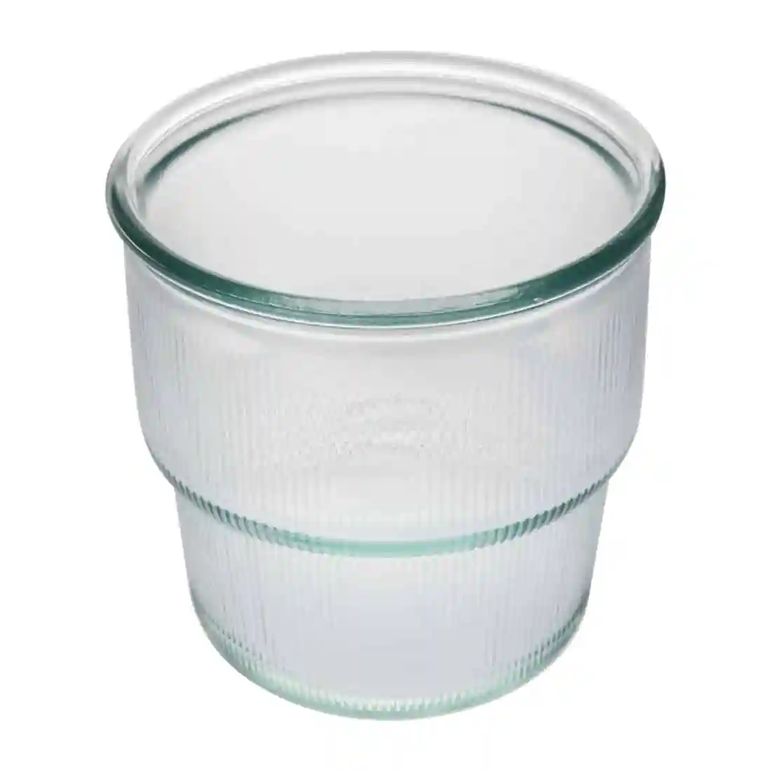 Olympia Recycled Glass Ribbed Stackable Tumblers 300ml (6 pack) - Image 4