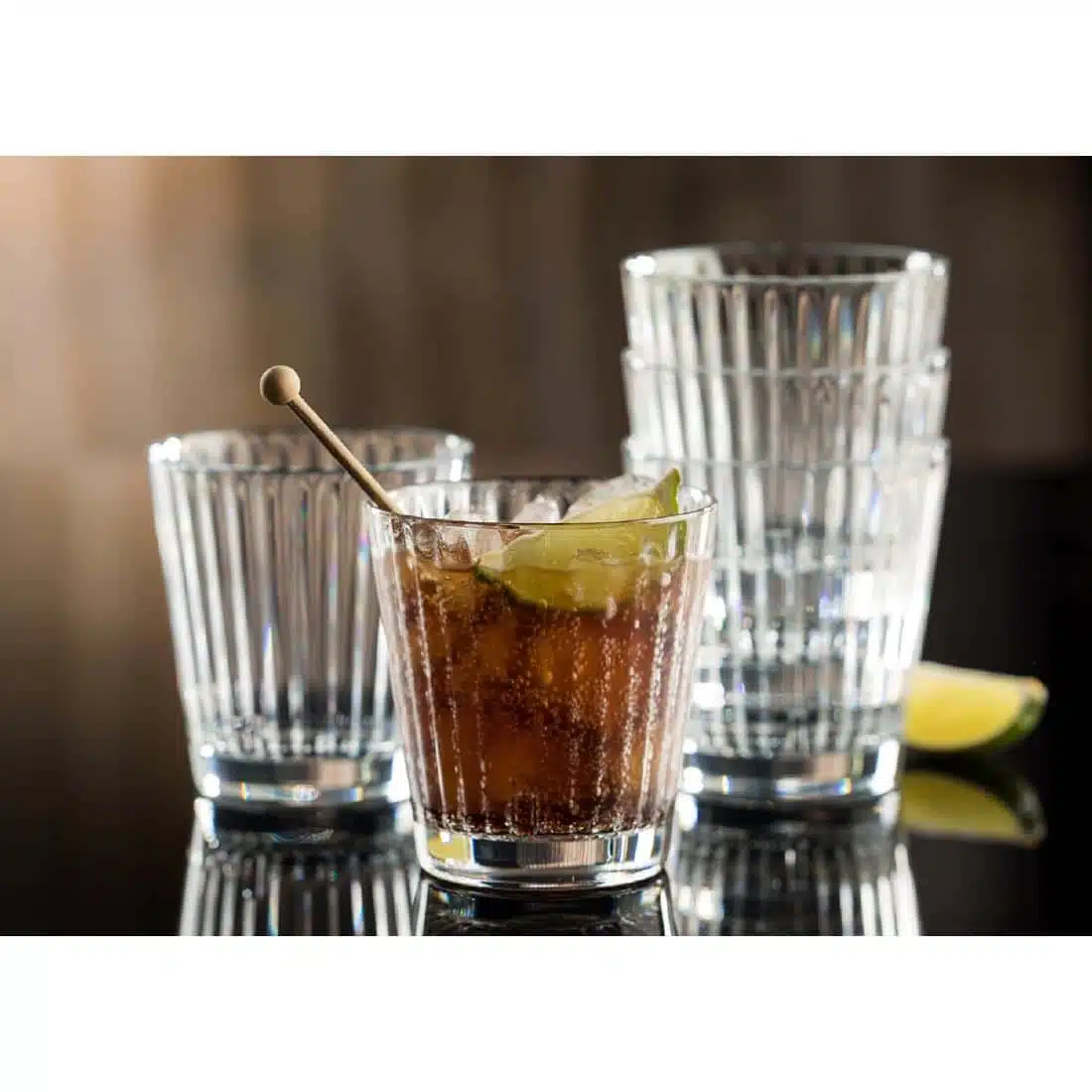 Utopia Lucent Lined Stacking Tumblers 340ml (6 Pack) - Image 5