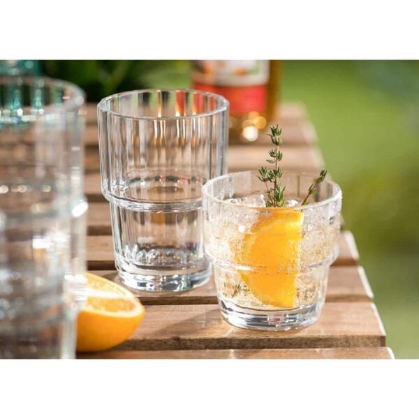 Utopia Lucent Nepal Stacking Tumblers 260ml (6 Pack) - Image 3