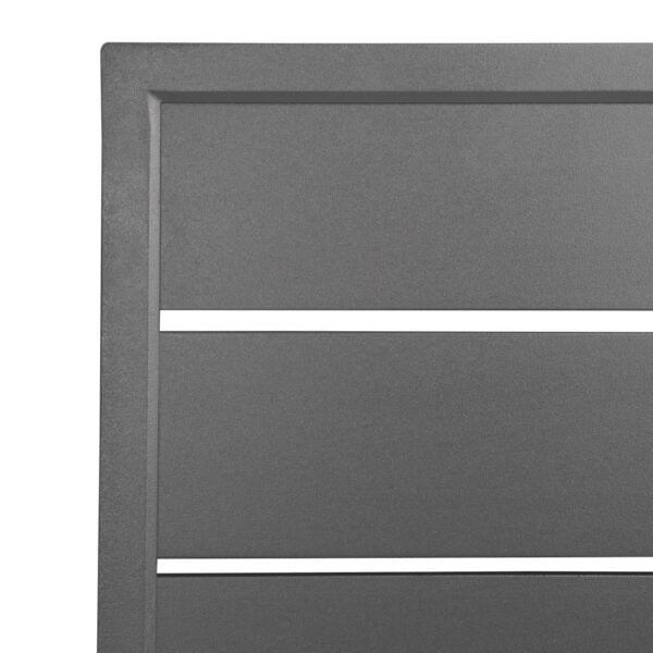 Bolero Aluminium Square Table Top Dark Grey 700mm - Image 5