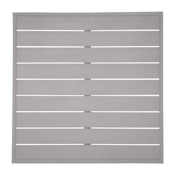 Bolero Aluminium Square Table Top Light Grey 700mm - Image 1