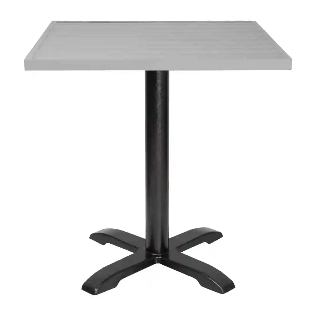 Bolero Aluminium Square Table Top Light Grey 700mm - Image 3