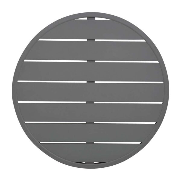 Bolero Aluminium Round Table Top Dark Grey 580mm - Image 1
