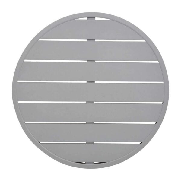 Bolero Aluminium Round Table Top Light Grey 580mm - Image 1