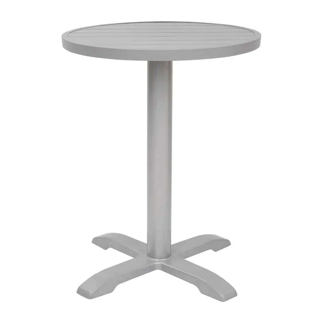 Bolero Aluminium Round Table Top Light Grey 580mm - Image 3