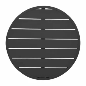 Bolero Aluminium Round Table Top Black 580mm