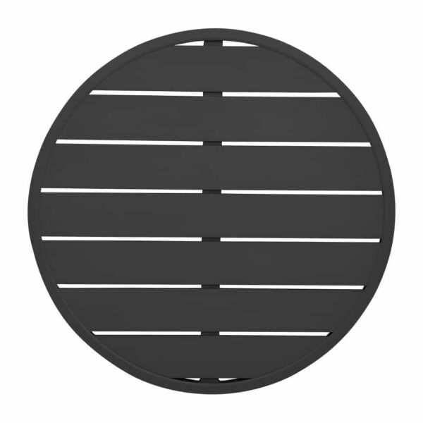 Bolero Aluminium Round Table Top Black 580mm - Image 1