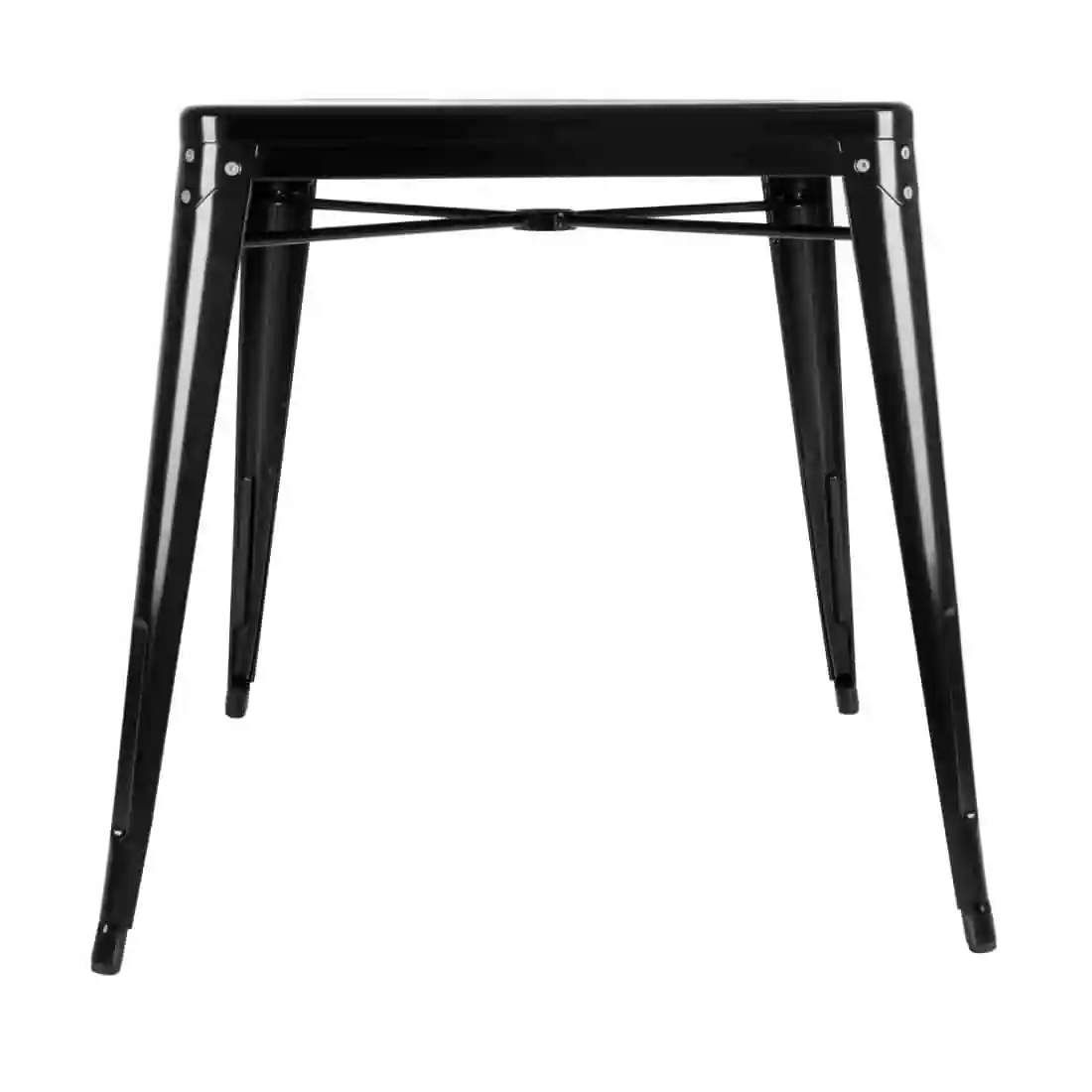 Bolero Bistro Steel Square Table Black 668mm (Single) - Image 2
