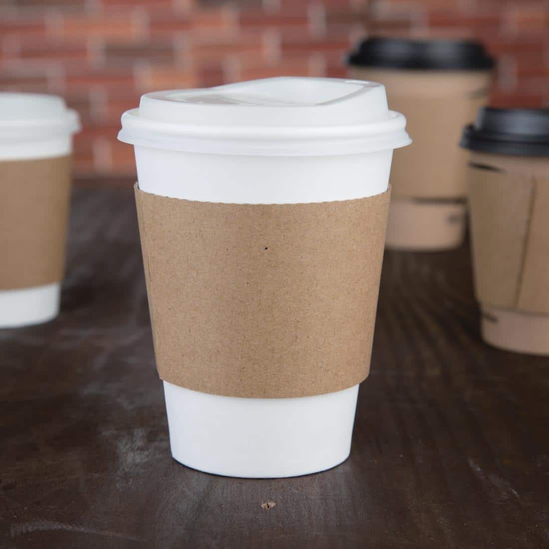 Fiesta Compostable Corrugated Cup Sleeves for 12/16oz Cups (Pack of 1000) - Image 12