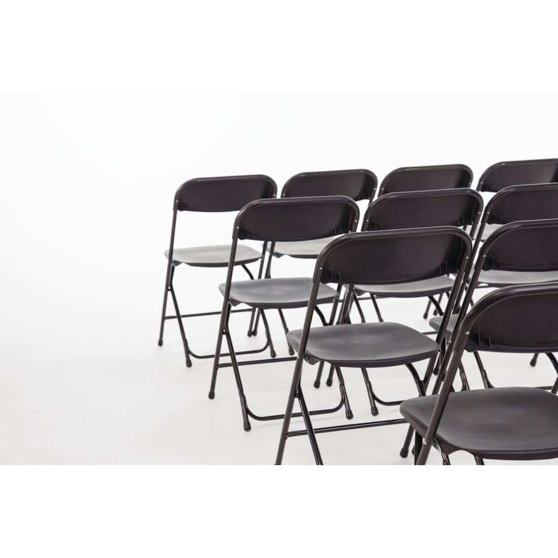 Bolero PP Folding Chairs Black (Pack of 10) - Image 7