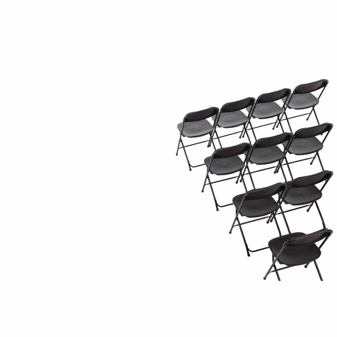 Bolero PP Folding Chairs Black (Pack of 10) - Image 8