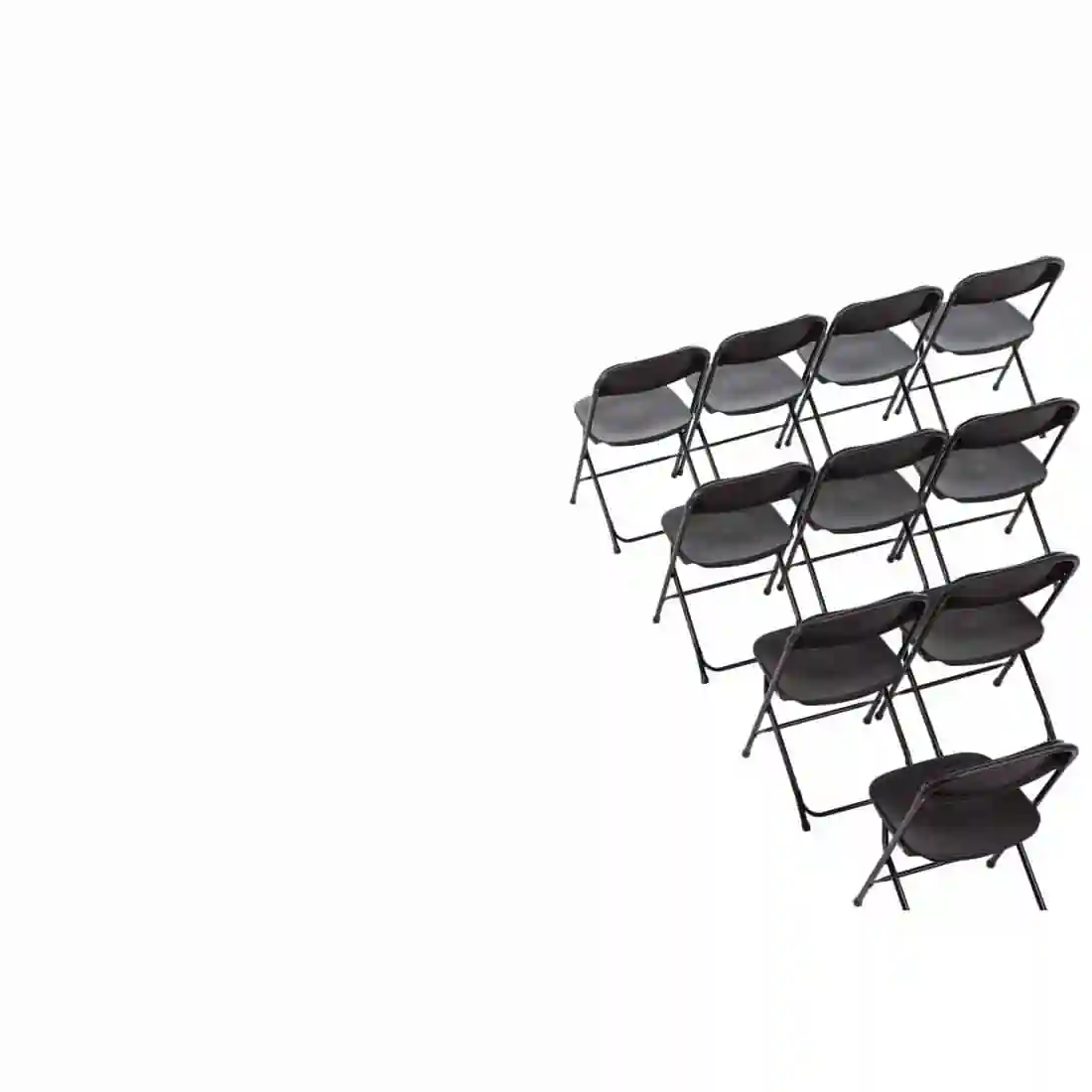 Bolero PP Folding Chairs Black (Pack of 10) - Image 7
