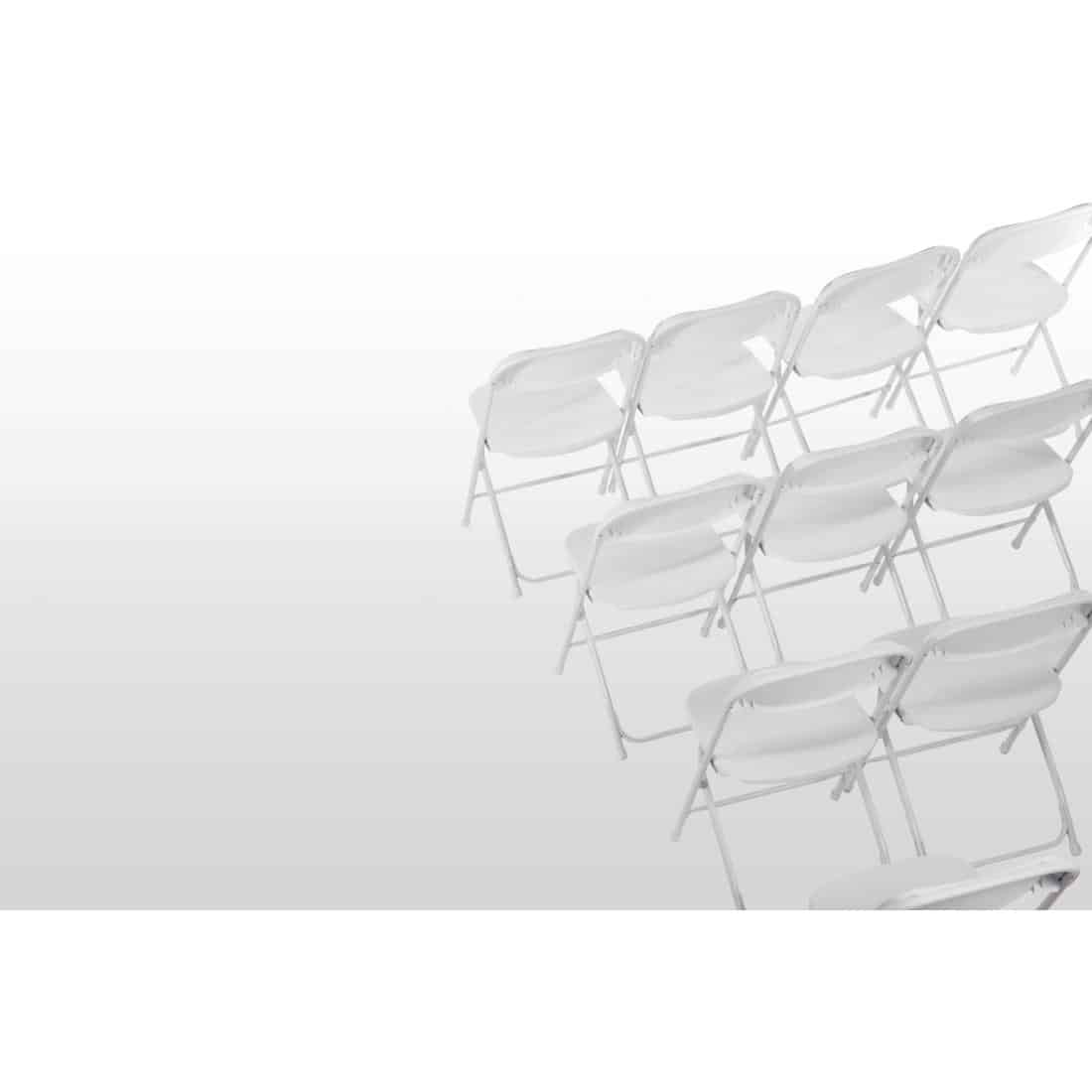 Bolero PP Folding Chairs White (Pack of 10) - Image 4