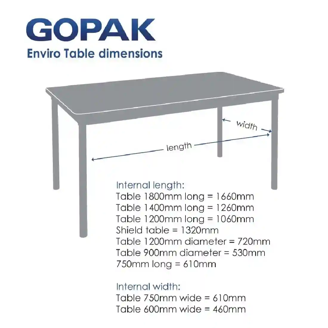 Gopak Enviro Indoor Beech Effect Shield Dining Table 1500mm - Image 2