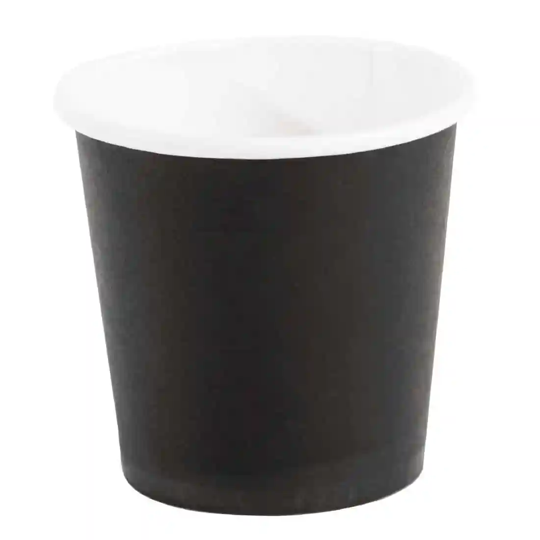 Fiesta Recyclable Espresso Cups Single Wall Black 112ml / 4oz (Pack of 1000) - Image 1