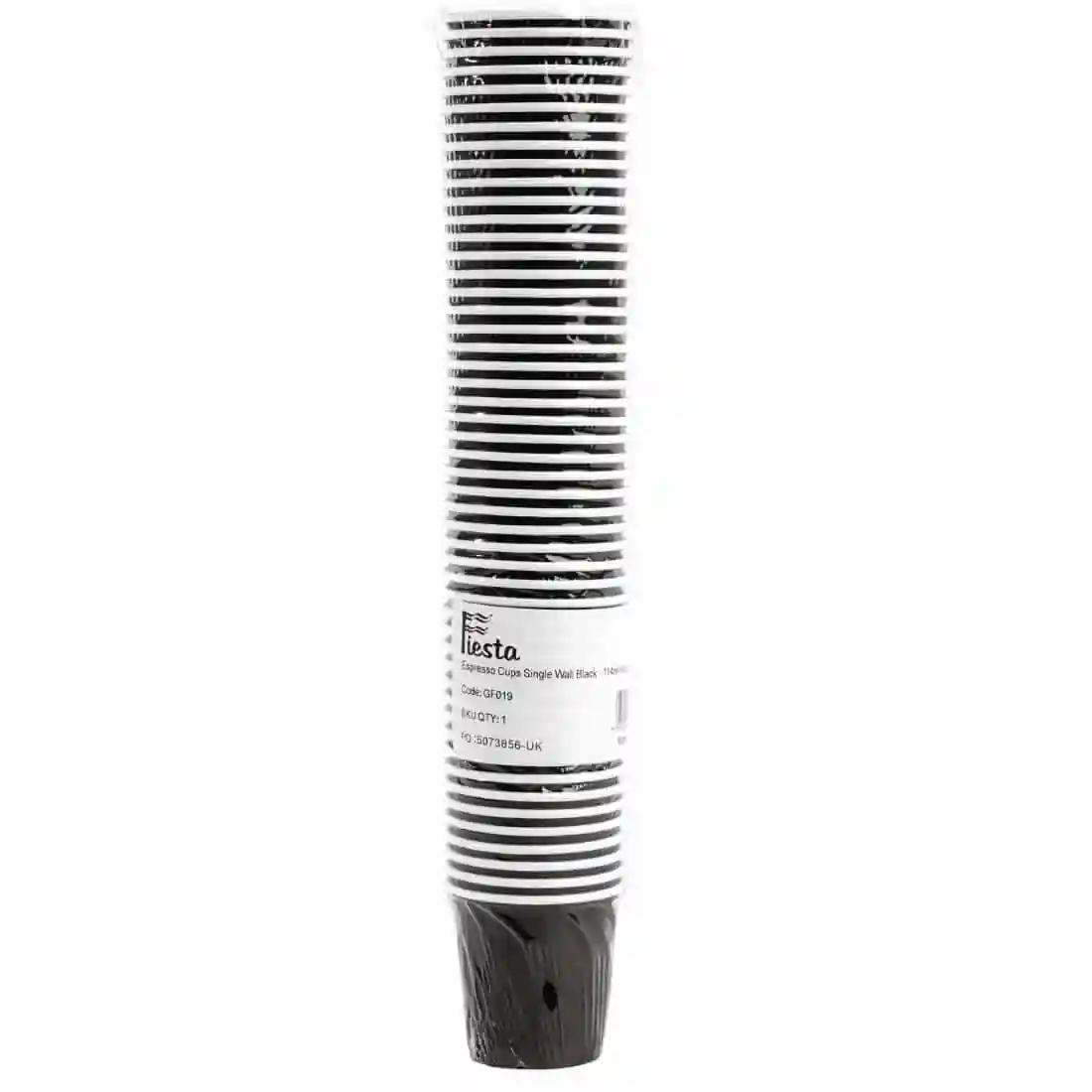 Fiesta Recyclable Espresso Cups Single Wall Black 112ml / 4oz (Pack of 1000) - Image 6