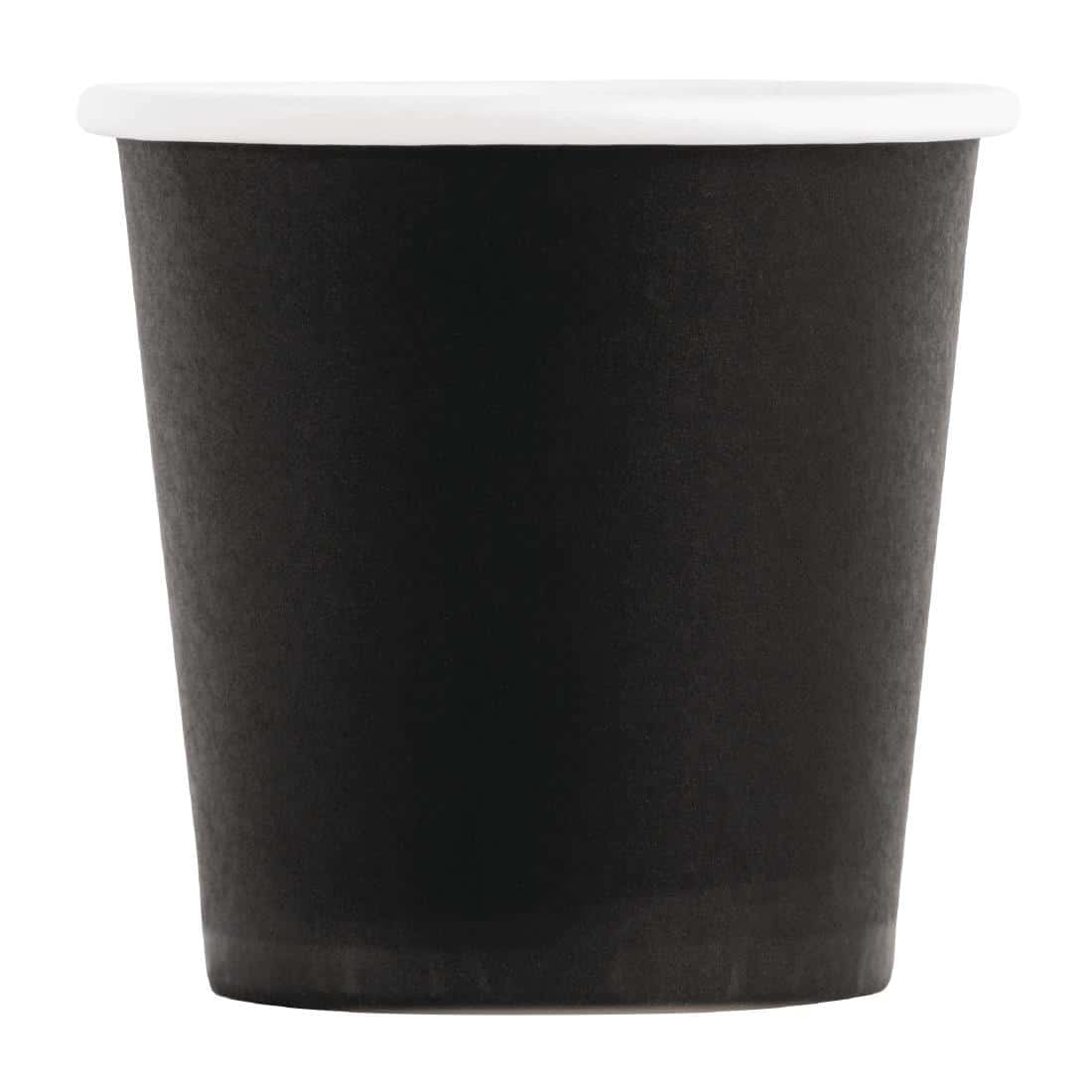 Fiesta Recyclable Espresso Cups Single Wall Black 112ml / 4oz (Pack of 50) - Image 3