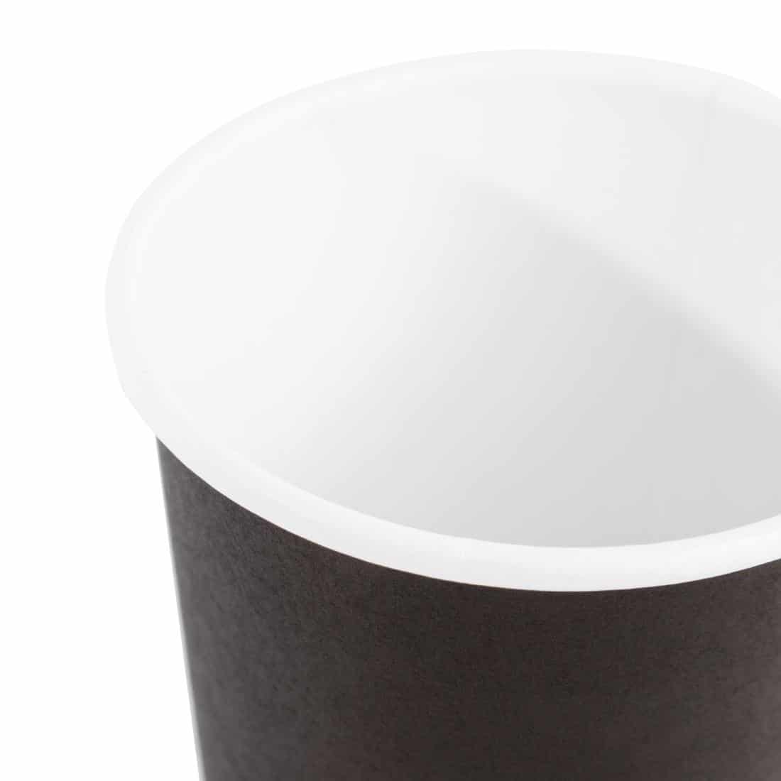 Fiesta Recyclable Espresso Cups Single Wall Black 112ml / 4oz (Pack of 50) - Image 5