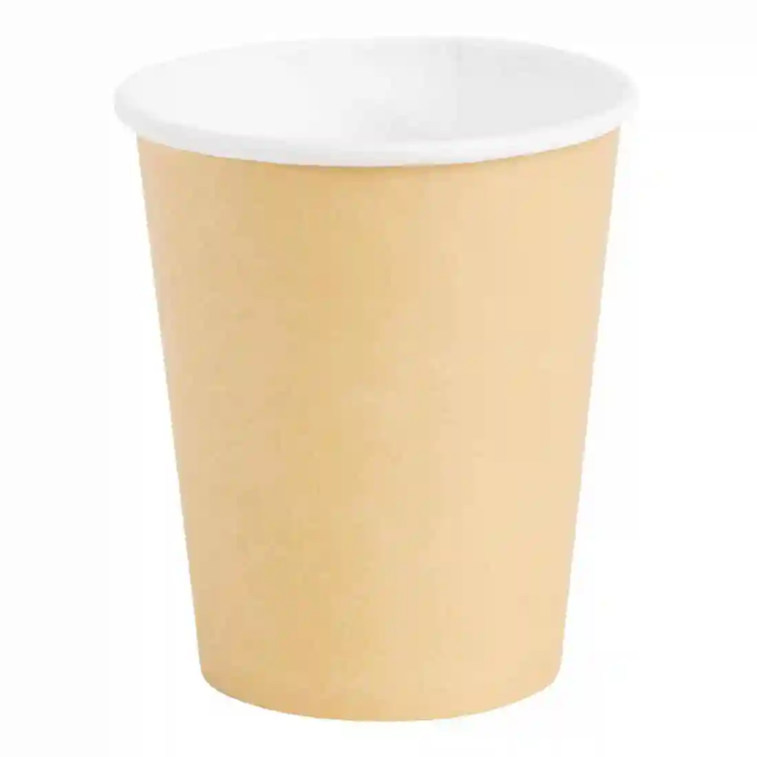 Fiesta Recyclable Coffee Cups Single Wall Kraft 225ml / 8oz (Pack of 50) - Image 1