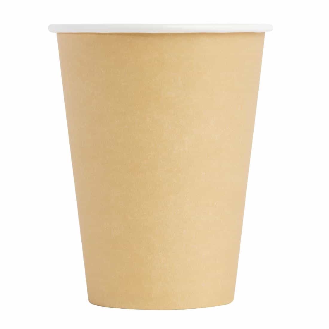Fiesta Recyclable Coffee Cups Single Wall Kraft 340ml / 12oz (Pack of 1000) - Image 3