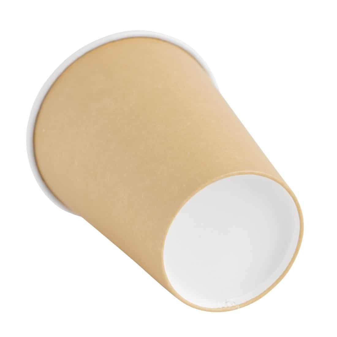 Fiesta Recyclable Coffee Cups Single Wall Kraft 340ml / 12oz (Pack of 1000) - Image 4