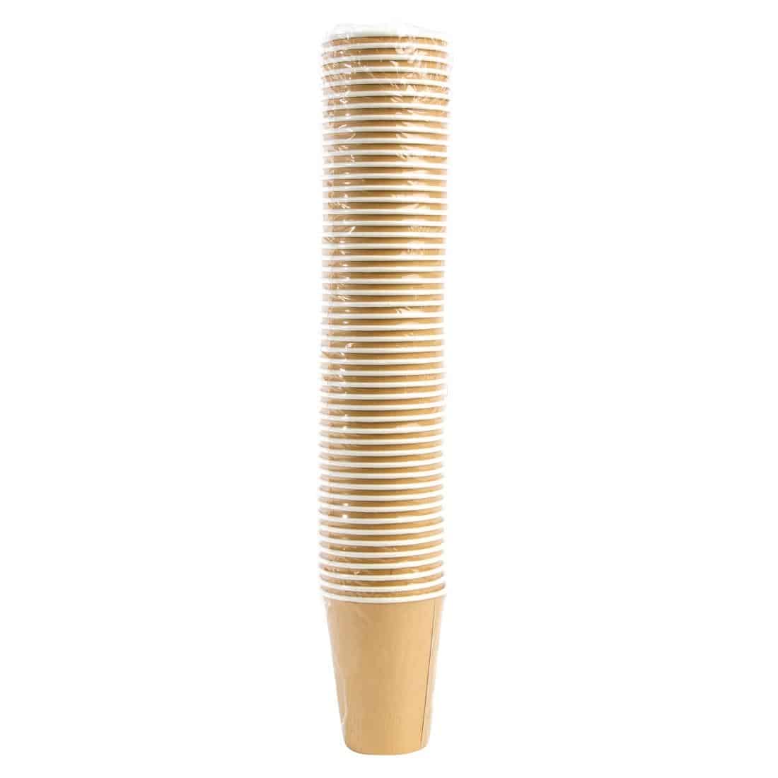 Fiesta Recyclable Coffee Cups Single Wall Kraft 340ml / 12oz (Pack of 1000) - Image 7