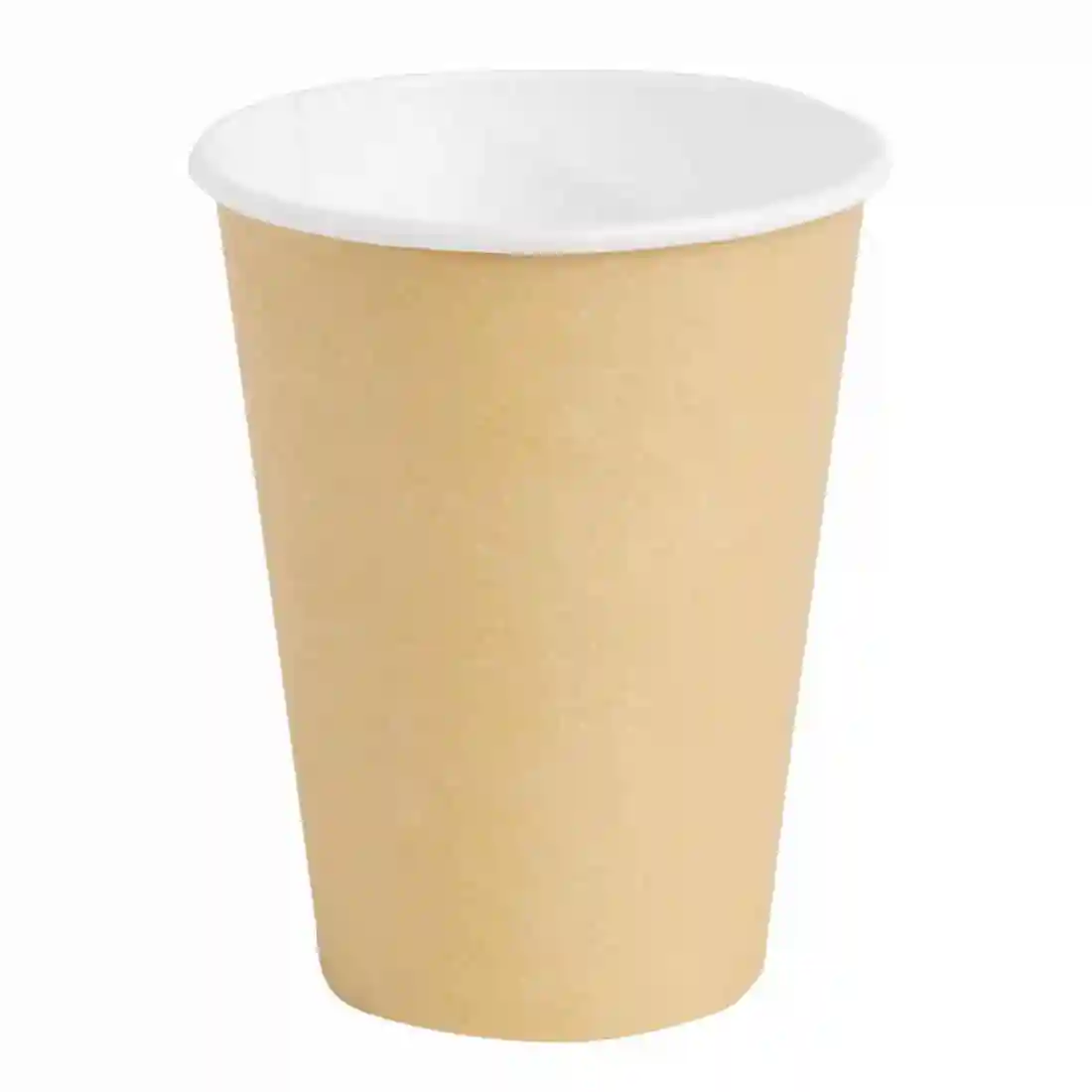 Fiesta Recyclable Coffee Cups Single Wall Kraft 340ml / 12oz (Pack of 50) - Image 1