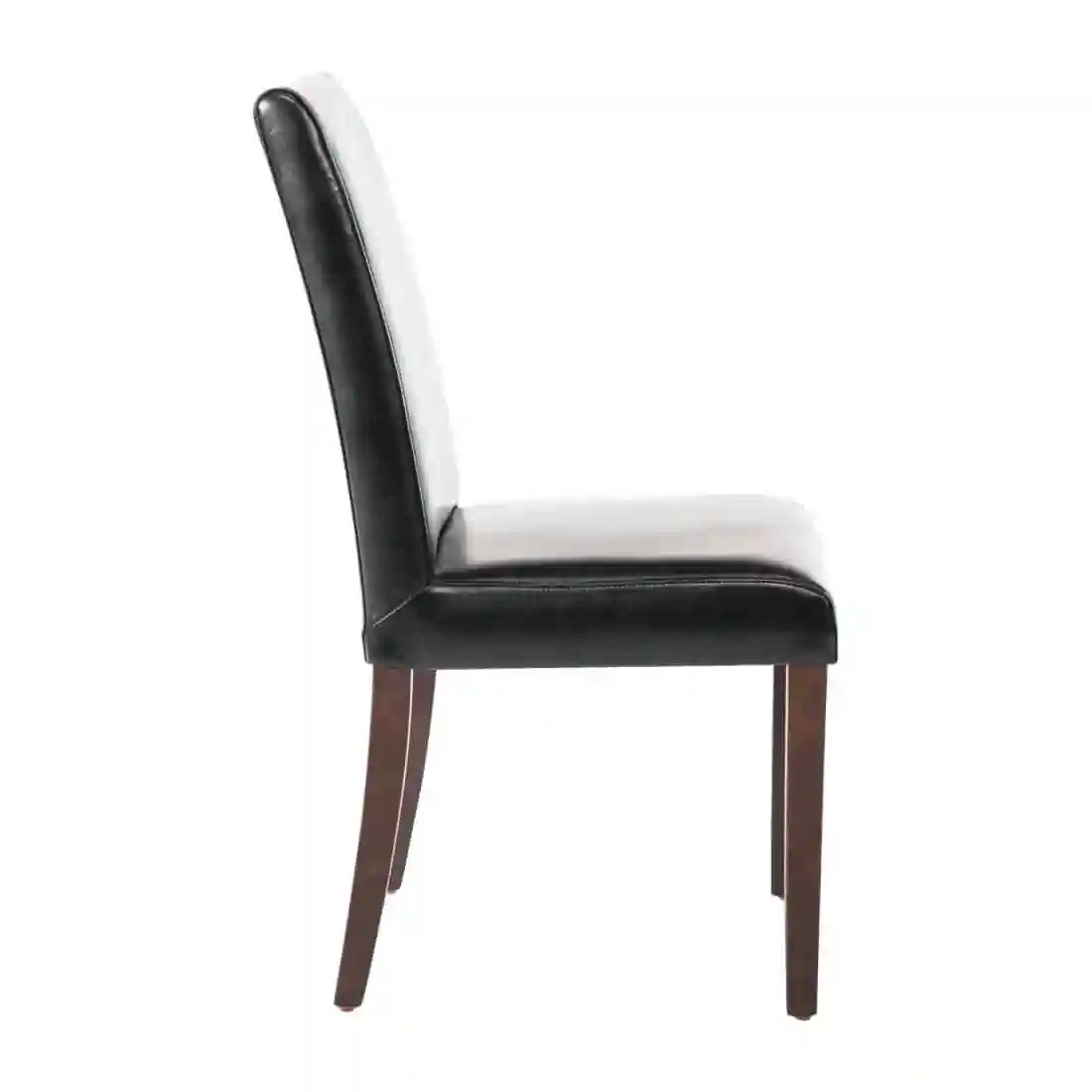 Bolero Faux Leather Dining Chair Black (Pack of 2) - Image 3
