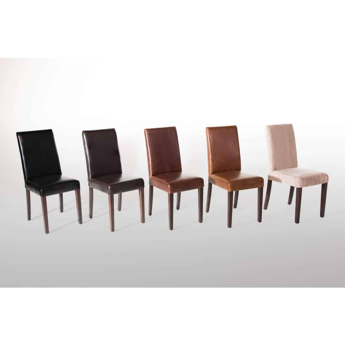 Bolero Faux Leather Dining Chair Black (Pack of 2) - Image 8