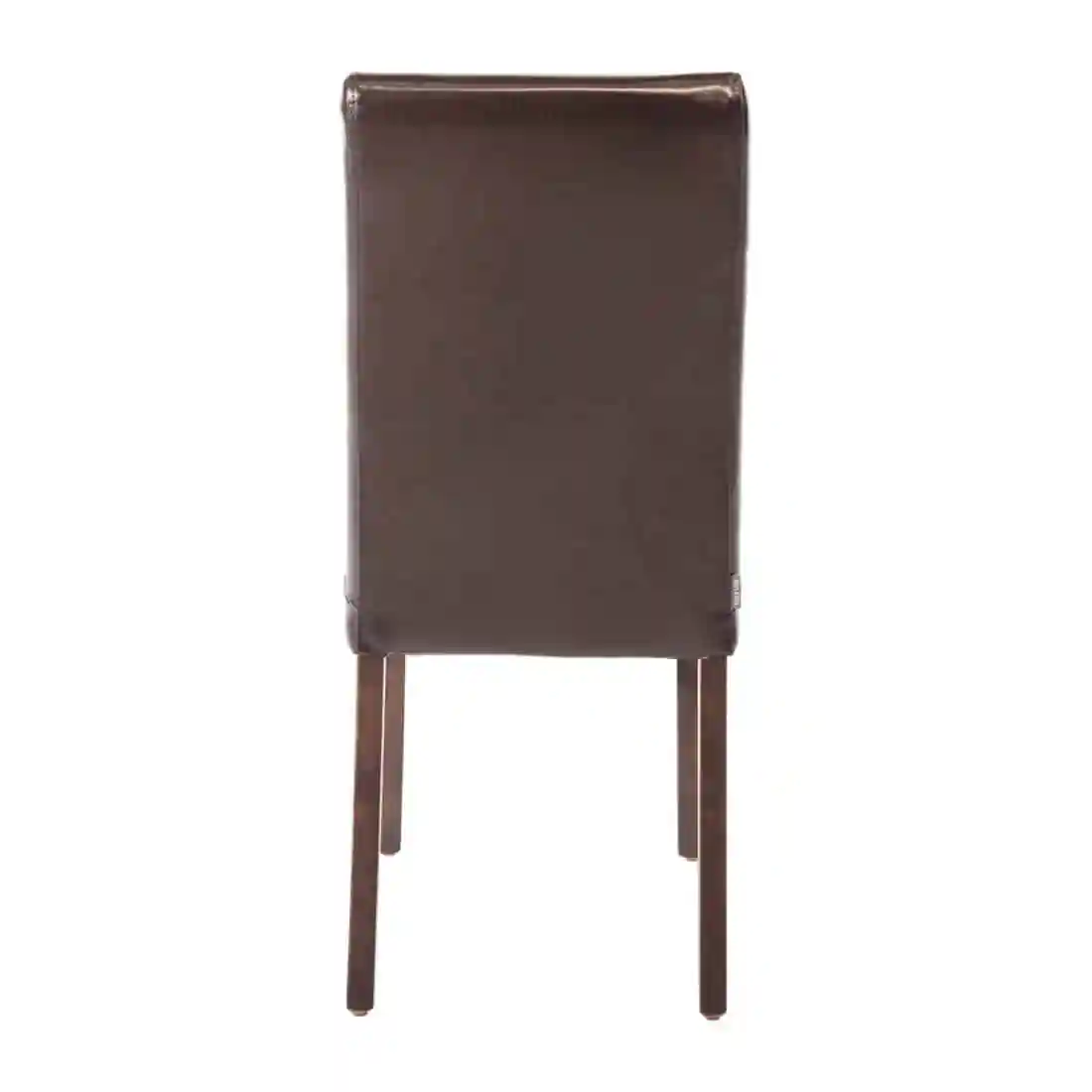 Bolero Faux Leather Dining Chairs Dark Brown (Pack of 2) - Image 4