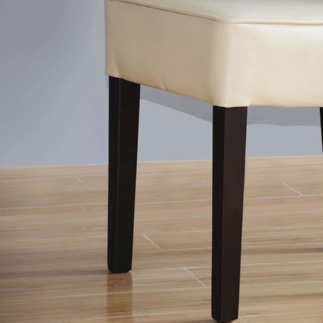 Bolero Chunky Faux Leather Chairs Cream (Pack of 2) - Image 7