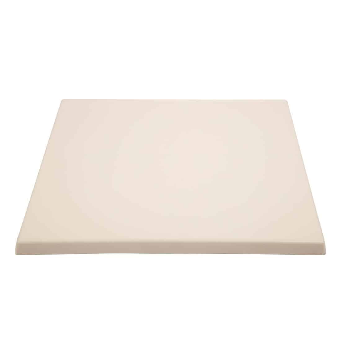 Bolero Pre-drilled Square Table Top White 600mm - Image 2