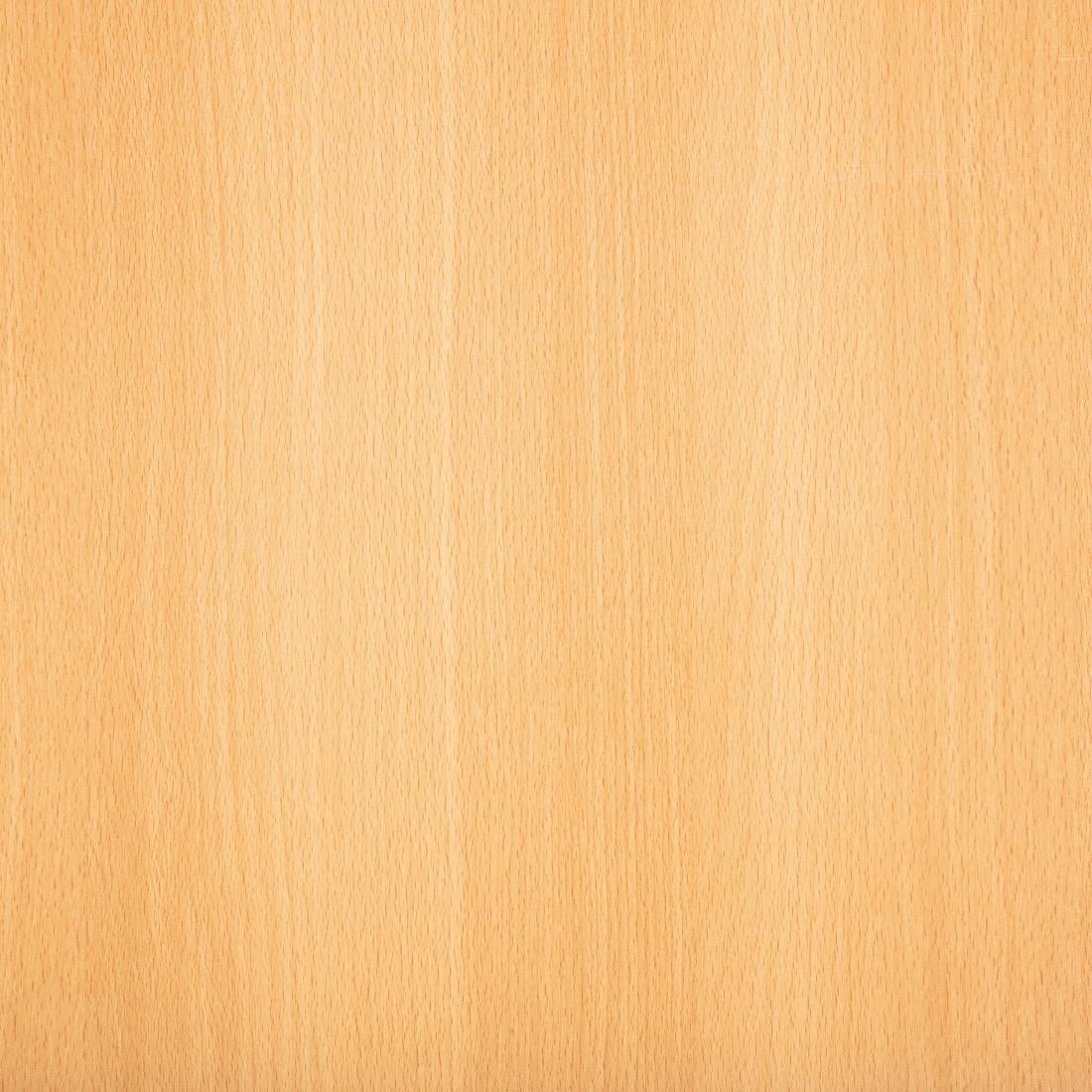 Bolero Pre-drilled Square Tabletop Beech Effect 700mm - Image 4