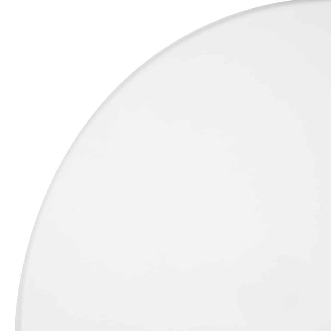 Bolero Pre-drilled Round Tabletop White 600mm - Image 3