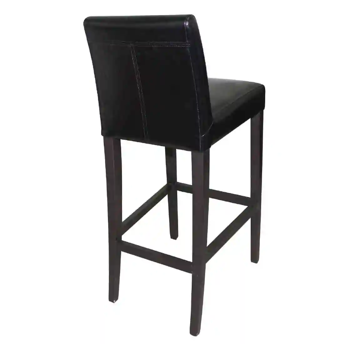 Bolero Faux Leather High Bar Stool Black - Image 2