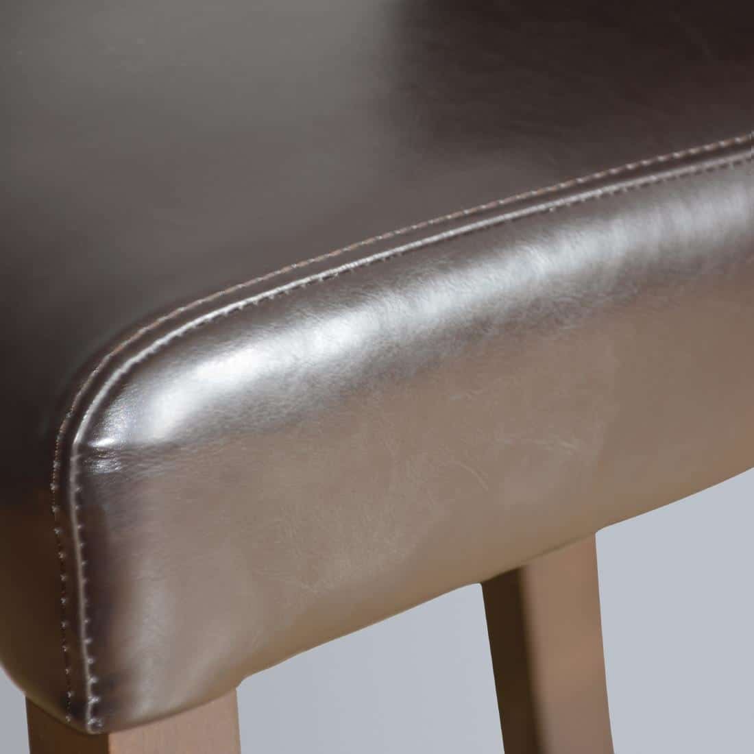 Bolero Faux Leather High Bar Stool Black - Image 5