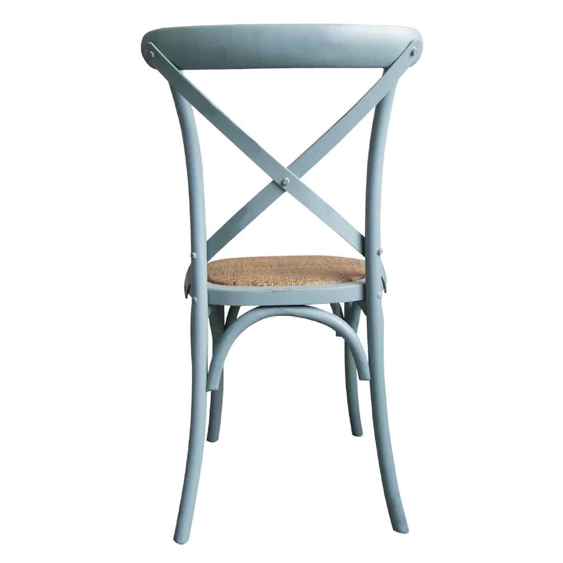 Bolero Blue Bentwood Chairs with Metal Cross Backrest (Pack of 2) - Image 10