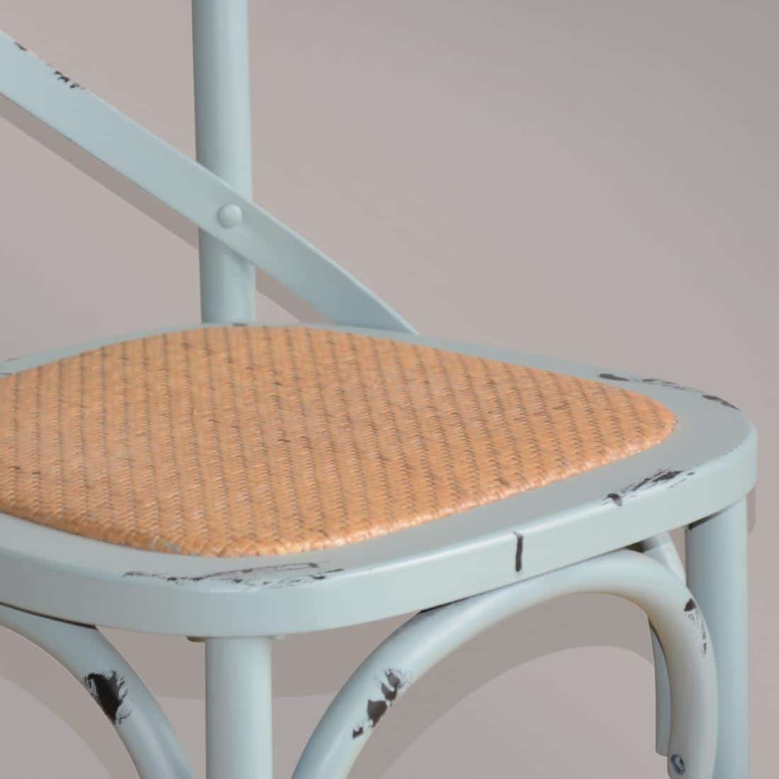 Bolero Blue Bentwood Chairs with Metal Cross Backrest (Pack of 2) - Image 13